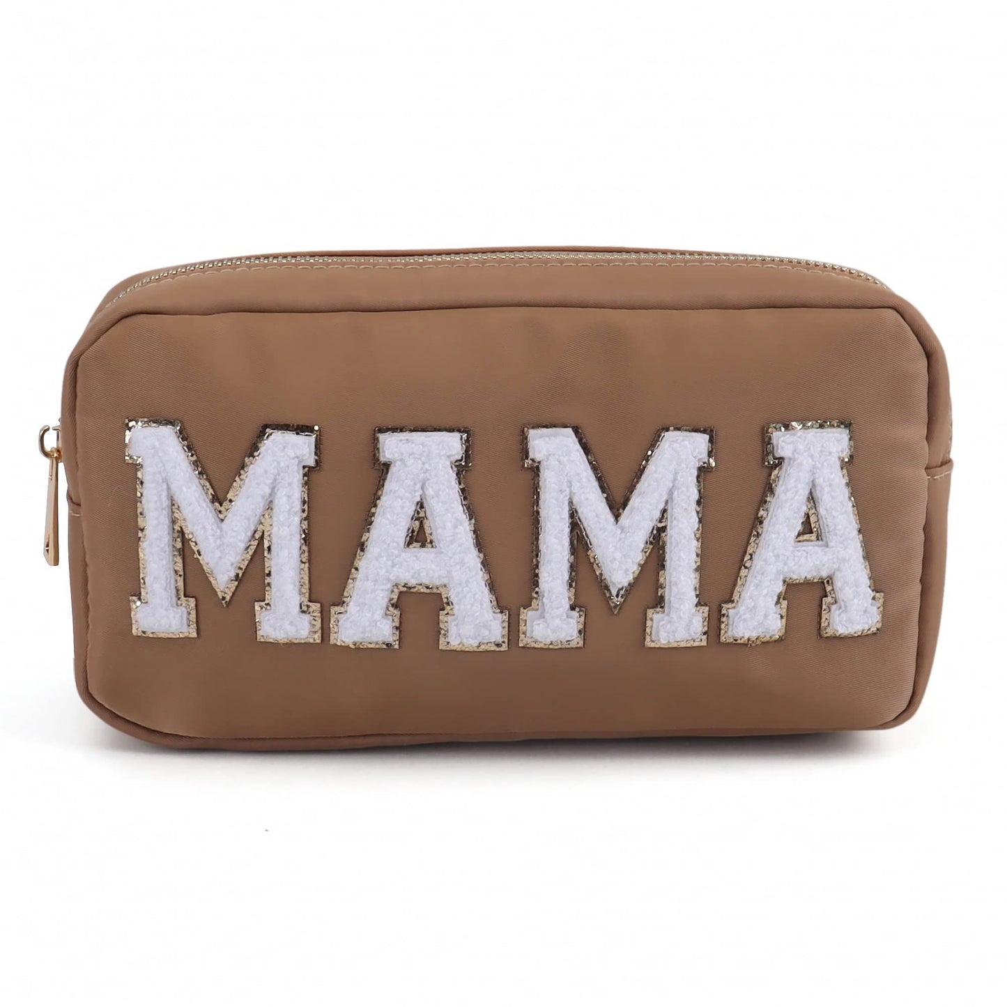 MAMA Nylon Pouch-Brown