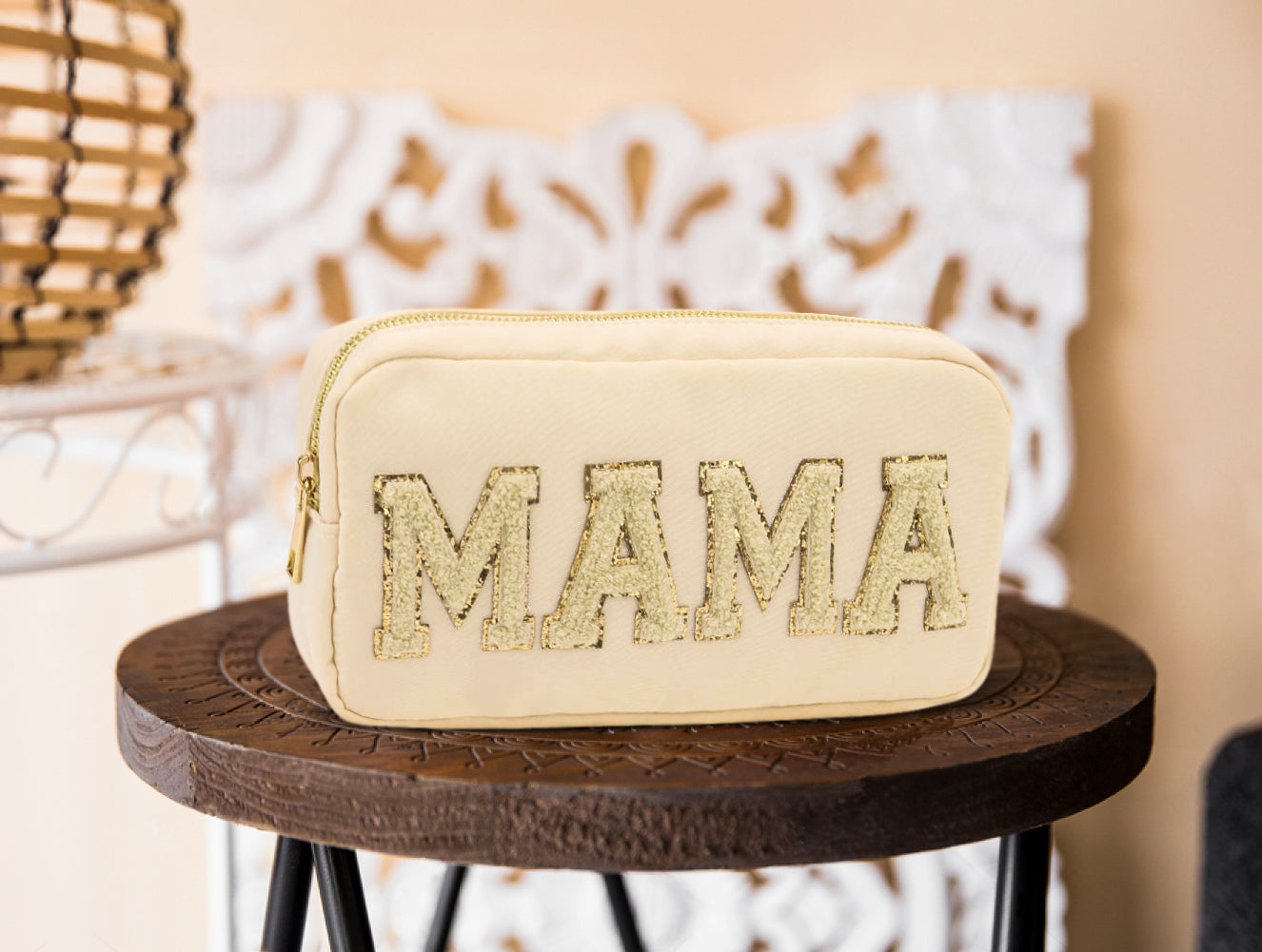 MAMA Nylon Pouch-Nude